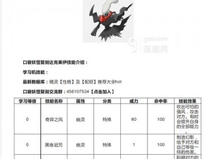 口袋妖怪复刻绅士鸭全面技能属性解析攻略：提升战斗实力必备指南