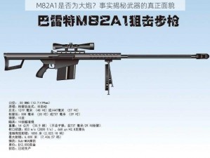 M82A1是否为大炮？事实揭秘武器的真正面貌