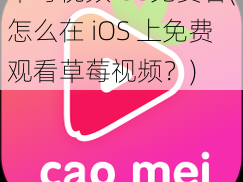 草莓视频iOS免费看(怎么在 iOS 上免费观看草莓视频？)