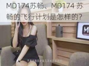 MD174苏畅、MD174 苏畅的飞行计划是怎样的？