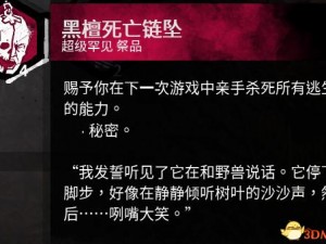 关于黎明杀机首饰效果的独特魅力解析