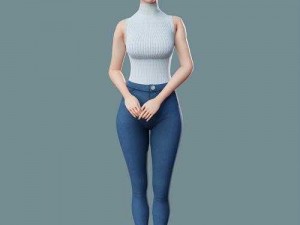 看美女全身 3D 艺术画，让你领略独特的视觉盛宴