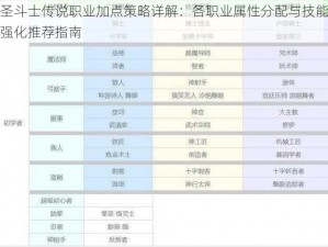 圣斗士传说职业加点策略详解：各职业属性分配与技能强化推荐指南