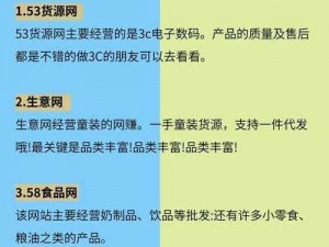 成品网站 1688 入口网页版：提供海量商品信息，助你轻松开启电商之路