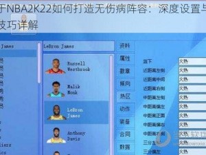 关于NBA2K22如何打造无伤病阵容：深度设置与调整技巧详解