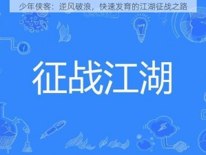 少年侠客：逆风破浪，快速发育的江湖征战之路