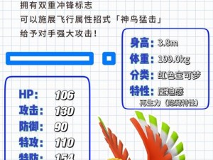 口袋妖怪复刻：凤王属性全解析与图鉴一览