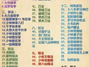 《古今江湖秘闻录：少林寺全隐藏武学与装备触发秘籍》