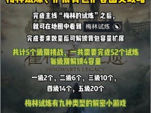 霍格沃茨遗产游戏：火盆类梅林试炼攻略及玩法解析