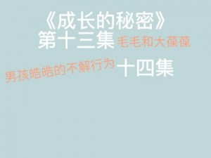 成长的秘密纪录片观察报告：一部深入剖析青少年成长历程的震撼之作