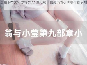 翁和小莹各种姿势第 82 章视频：情趣内衣让夫妻生活更甜蜜