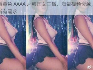 免费看黃色 AAAA 片韩国女主播，海量视频资源，满足你的所有需求