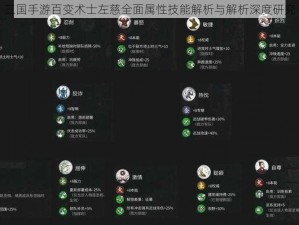 三国手游百变术士左慈全面属性技能解析与解析深度研究