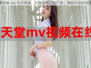 免费观看 mv 大片高清，无需会员，无广告，精彩内容持续更新