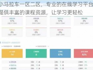 小马拉车一区二区，专业的在线学习平台，提供丰富的课程资源，让学习更轻松