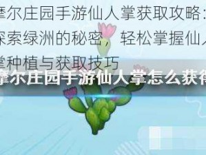 摩尔庄园手游仙人掌获取攻略：探索绿洲的秘密，轻松掌握仙人掌种植与获取技巧