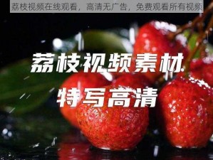 荔枝视频在线观看，高清无广告，免费观看所有视频