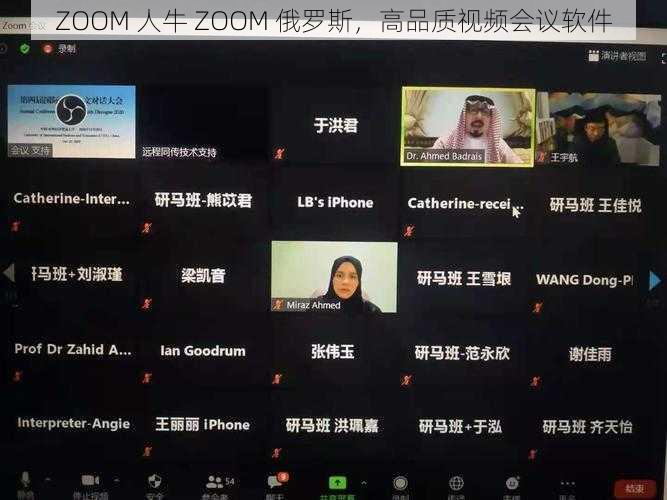 ZOOM 人牛 ZOOM 俄罗斯，高品质视频会议软件