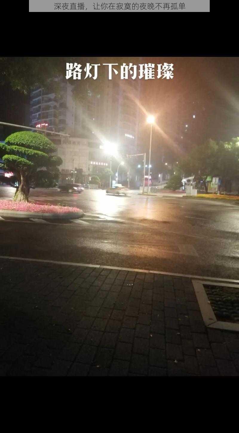 深夜直播，让你在寂寞的夜晚不再孤单