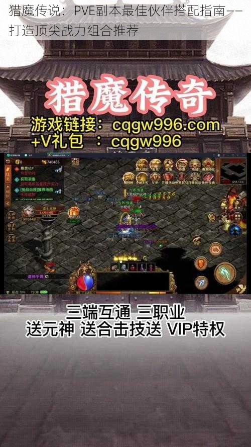 猎魔传说：PVE副本最佳伙伴搭配指南——打造顶尖战力组合推荐