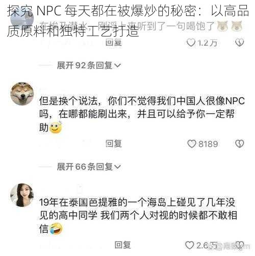 探究 NPC 每天都在被爆炒的秘密：以高品质原料和独特工艺打造