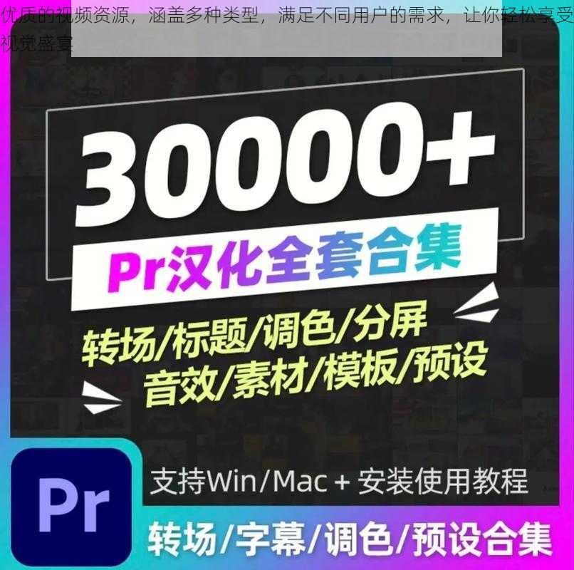 优质的视频资源，涵盖多种类型，满足不同用户的需求，让你轻松享受视觉盛宴