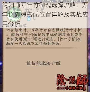 阴阳师万年竹御魂选择攻略：万年竹御魂搭配位置详解及实战应用分析