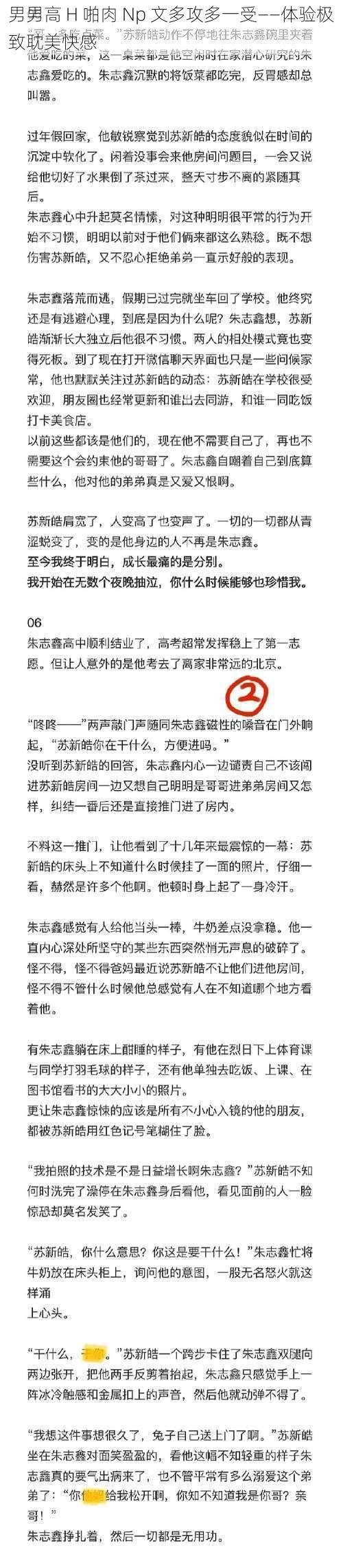 男男高 H 啪肉 Np 文多攻多一受——体验极致耽美快感