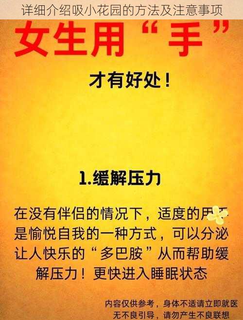 详细介绍吸小花园的方法及注意事项