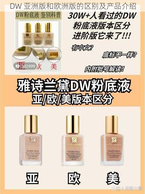 DW 亚洲版和欧洲版的区别及产品介绍