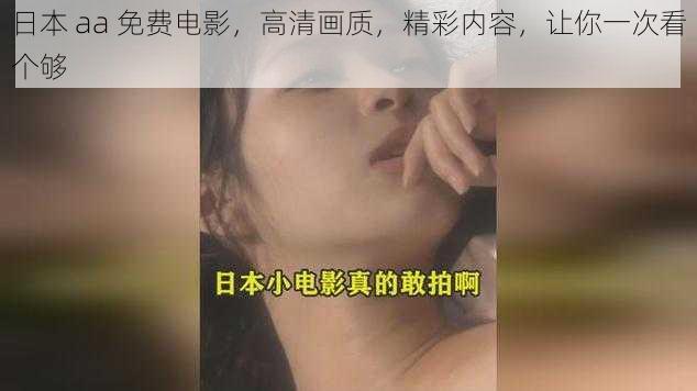 日本 aa 免费电影，高清画质，精彩内容，让你一次看个够