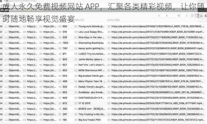 成人永久免费视频网站 APP，汇聚各类精彩视频，让你随时随地畅享视觉盛宴