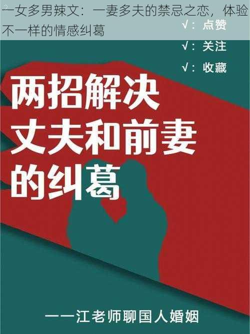 一女多男辣文：一妻多夫的禁忌之恋，体验不一样的情感纠葛