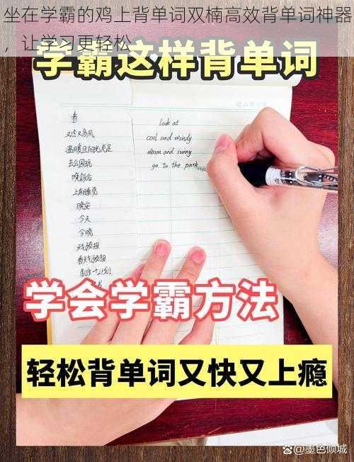 坐在学霸的鸡上背单词双楠高效背单词神器，让学习更轻松