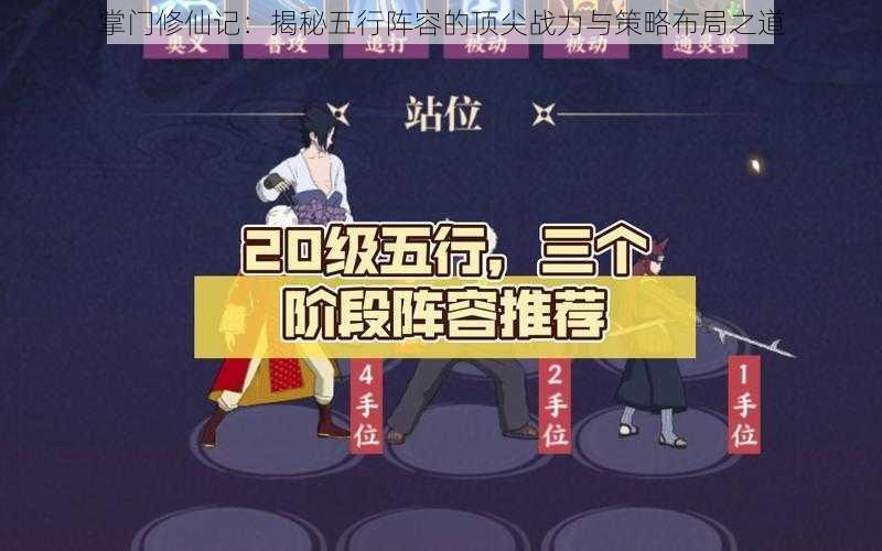 掌门修仙记：揭秘五行阵容的顶尖战力与策略布局之道