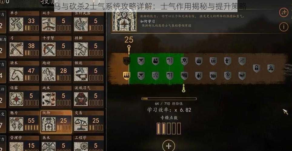 骑马与砍杀2士气系统攻略详解：士气作用揭秘与提升策略