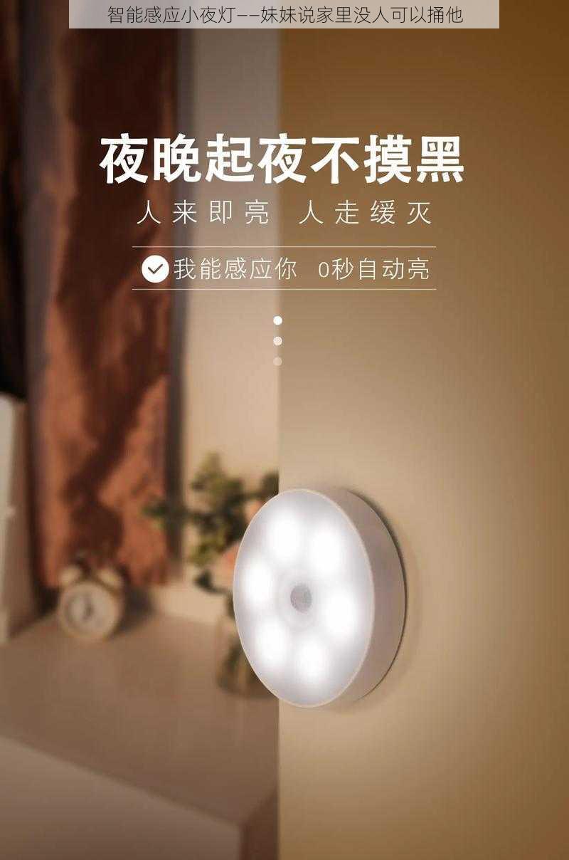 智能感应小夜灯——妹妹说家里没人可以捅他