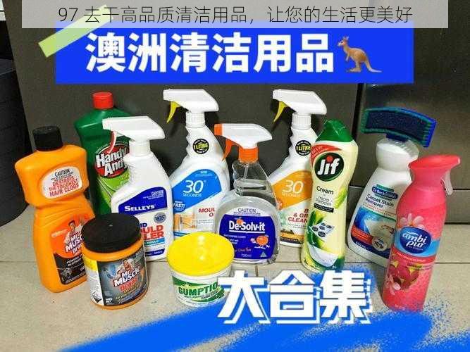 97 去干高品质清洁用品，让您的生活更美好