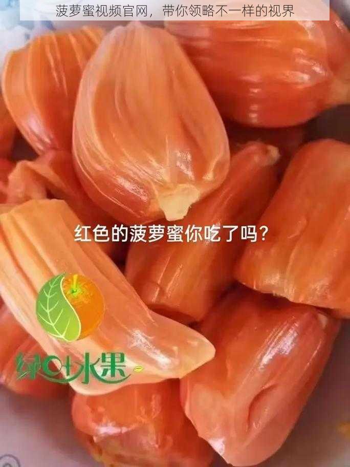 菠萝蜜视频官网，带你领略不一样的视界