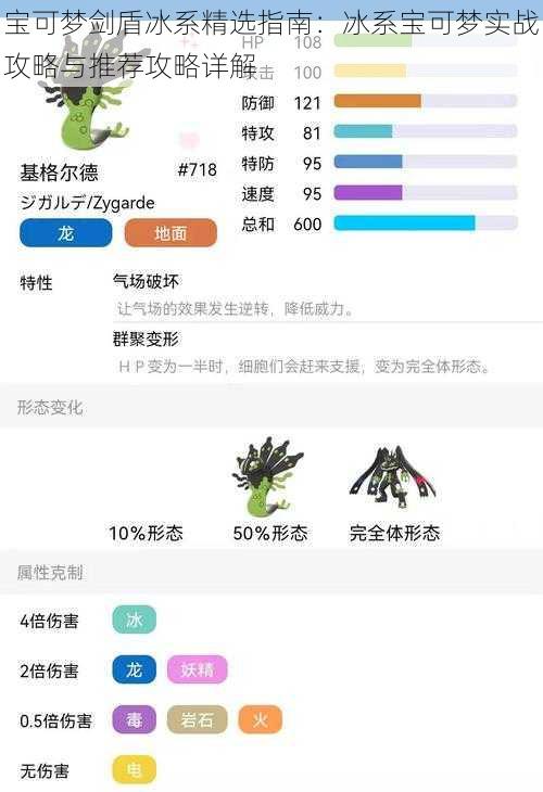 宝可梦剑盾冰系精选指南：冰系宝可梦实战攻略与推荐攻略详解