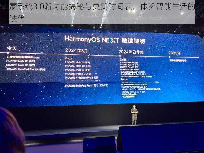 鸿蒙系统3.0新功能揭秘与更新时间表，体验智能生活的升级迭代