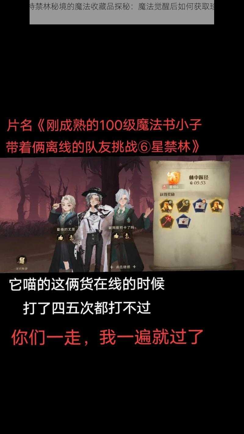 哈利波特禁林秘境的魔法收藏品探秘：魔法觉醒后如何获取珍贵收藏品之源