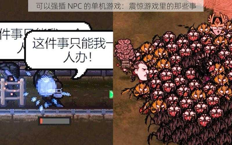 可以强插 NPC 的单机游戏：震惊游戏里的那些事