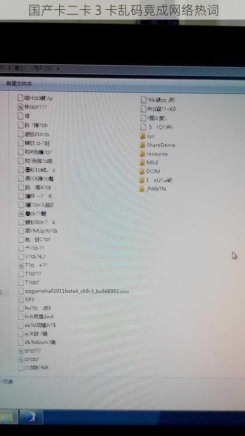 国产卡二卡 3 卡乱码竟成网络热词