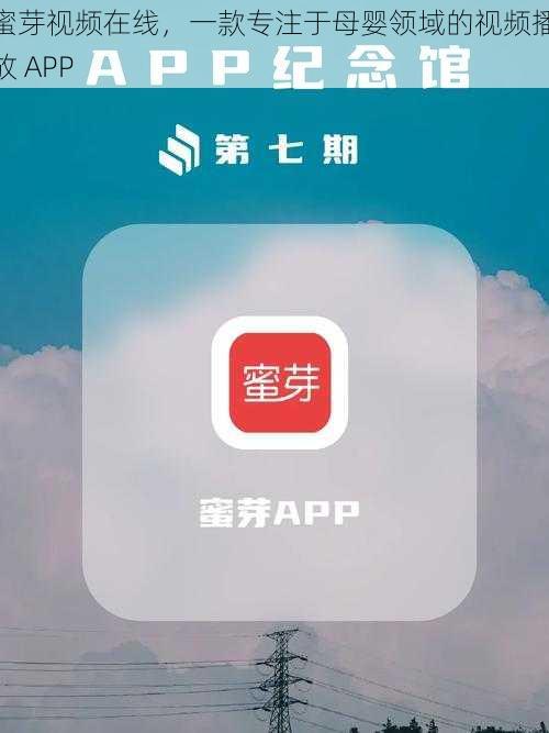 蜜芽视频在线，一款专注于母婴领域的视频播放 APP