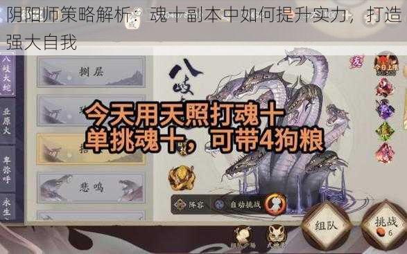 阴阳师策略解析：魂十副本中如何提升实力，打造强大自我