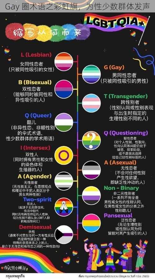 Gay 圈术语之彩虹旗，为性少数群体发声