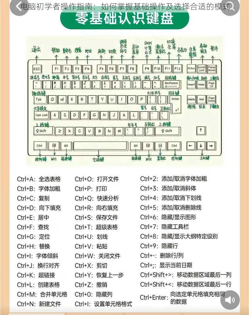 电脑初学者操作指南：如何掌握基础操作及选择合适的模式