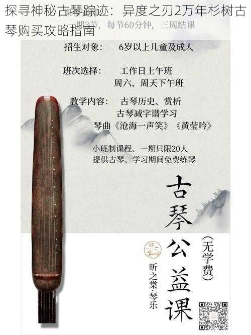 探寻神秘古琴踪迹：异度之刃2万年杉树古琴购买攻略指南