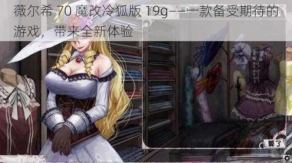 薇尔希 70 魔改冷狐版 19g——一款备受期待的游戏，带来全新体验